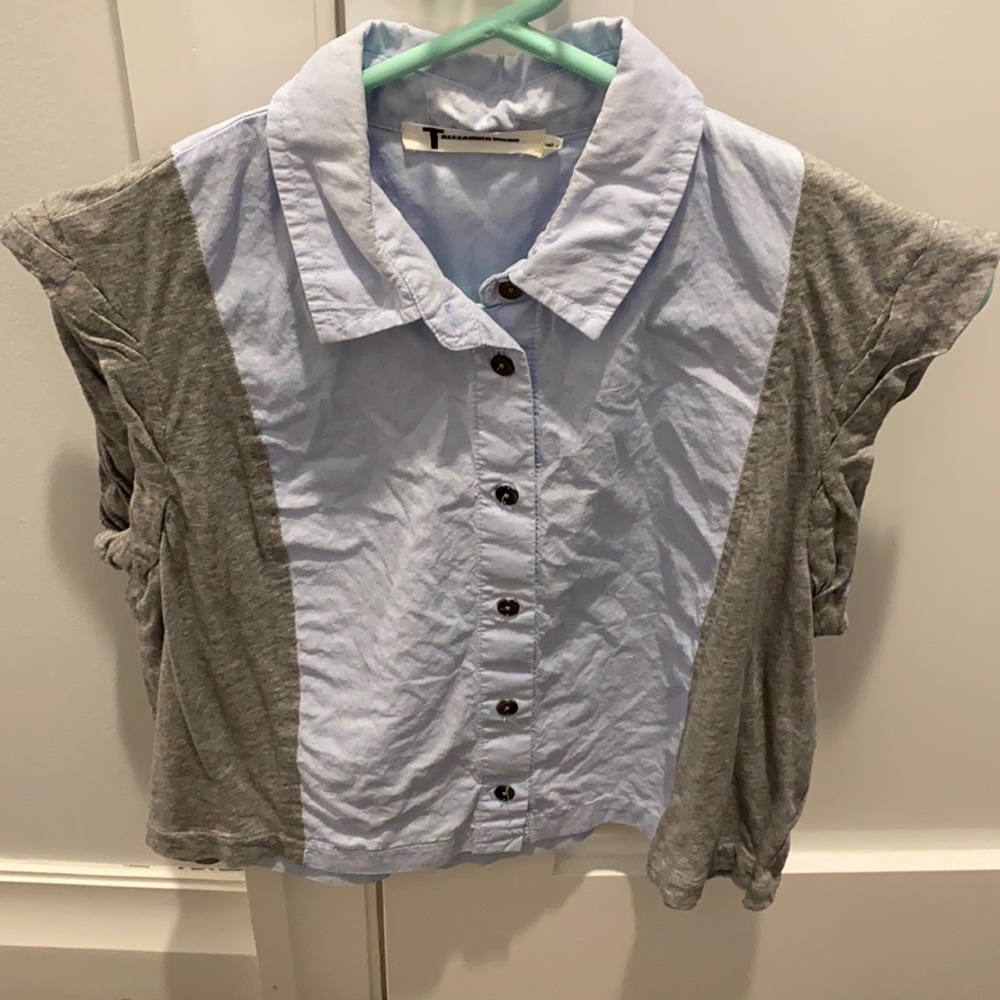 T by Alexander Wang sleeveless button down size S